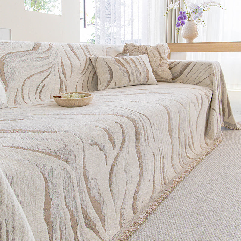 Mid-Century Modern Luxe Winter Plüsch-Sofadecke