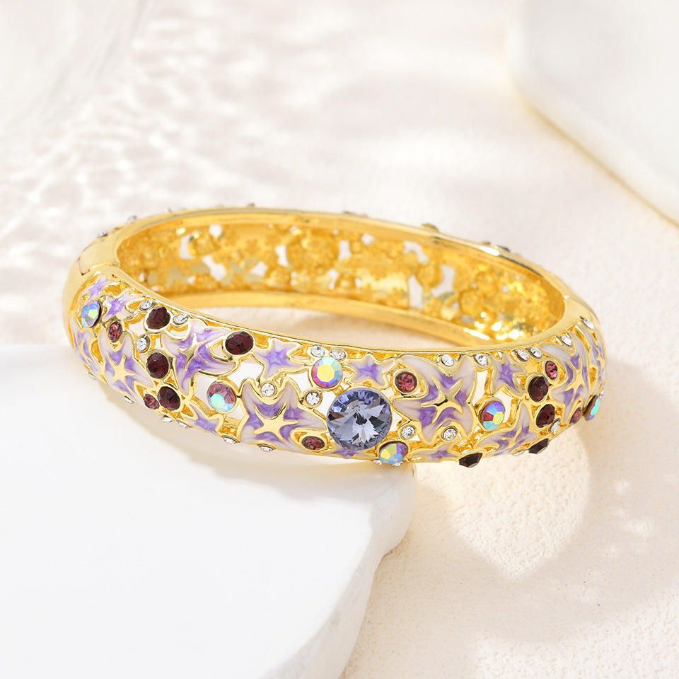Armband Seestern Emaille Diamant-besetzt – Bild 4 | LuxeStyle