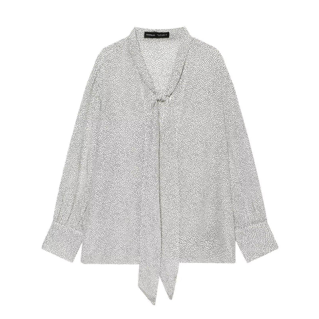 Seiden-Hemd mit Schleife