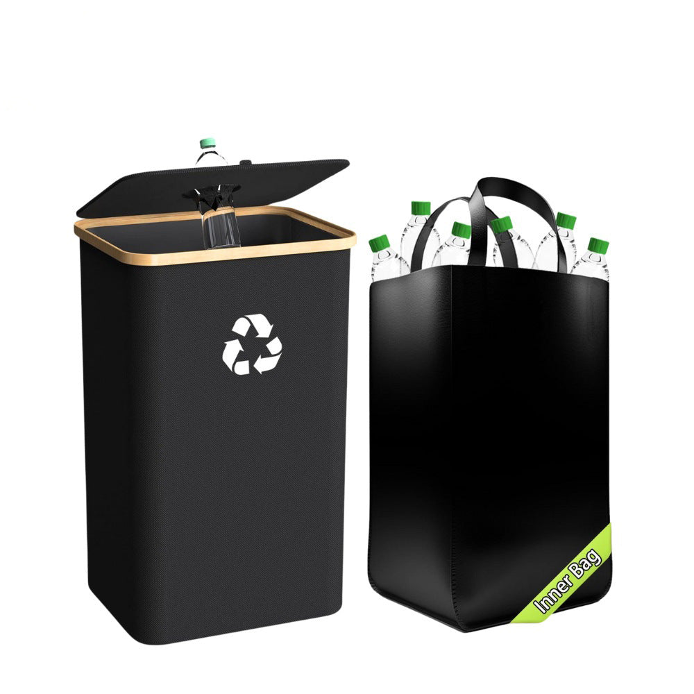 Faltbare Abfallbox aus Bambus Stoff