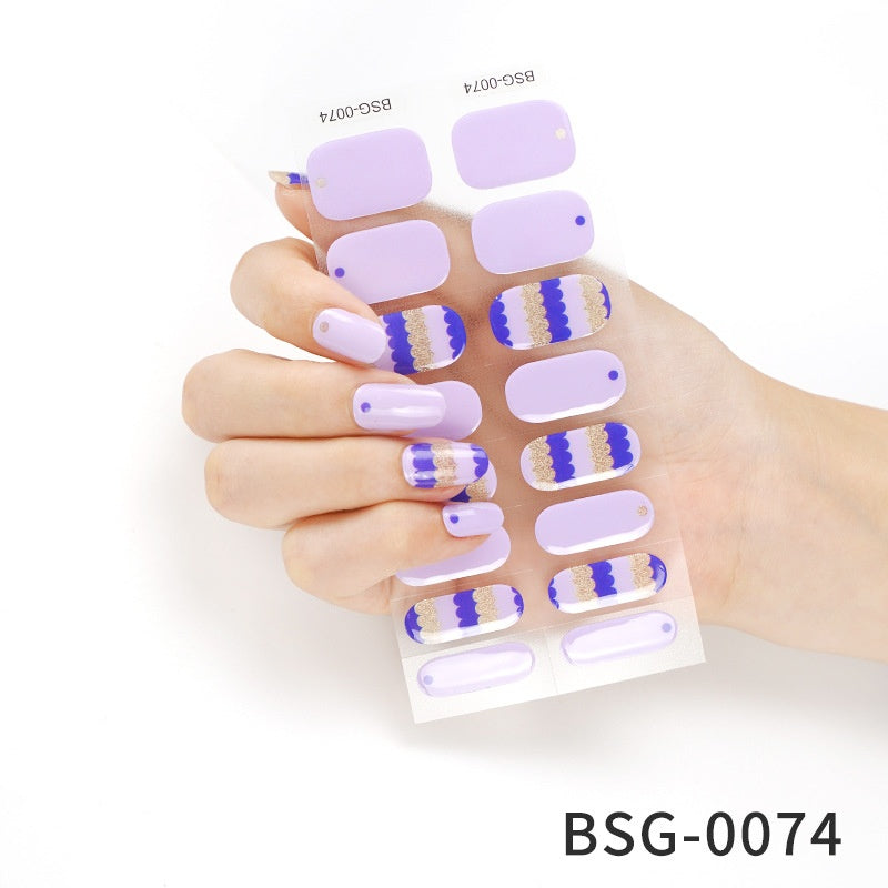 Semi-cured Gel-Nagelsticker 3D-Bronzing – Bild 20 | LuxeStyle