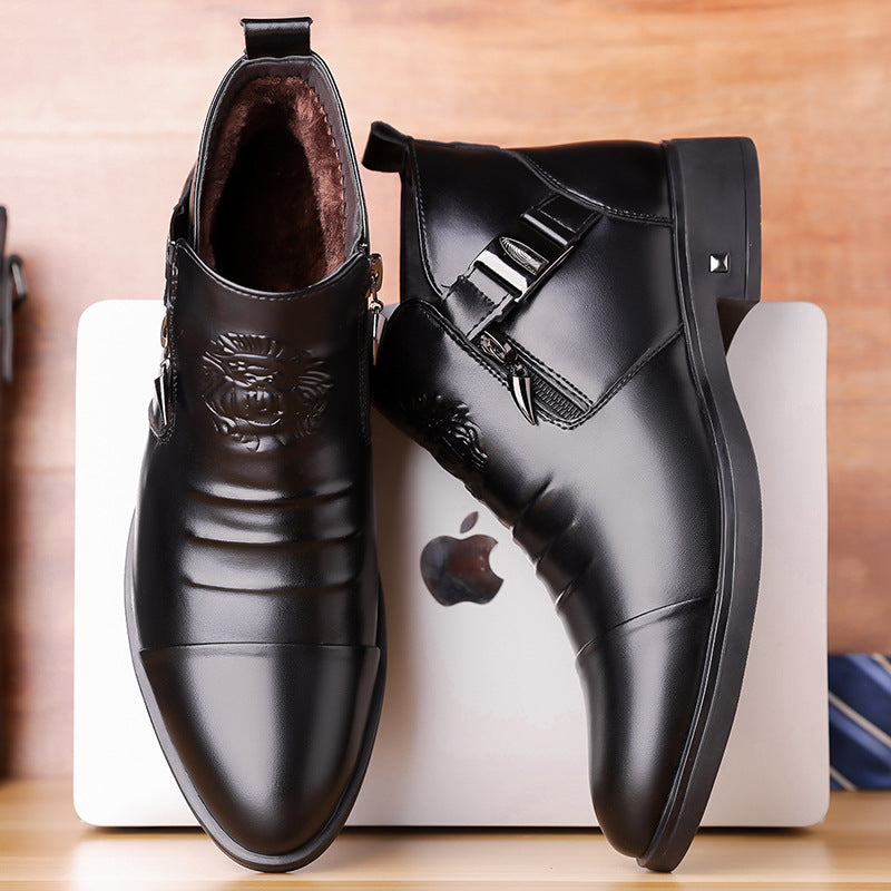 Retro-Ankle Boots mit Seitenketten
