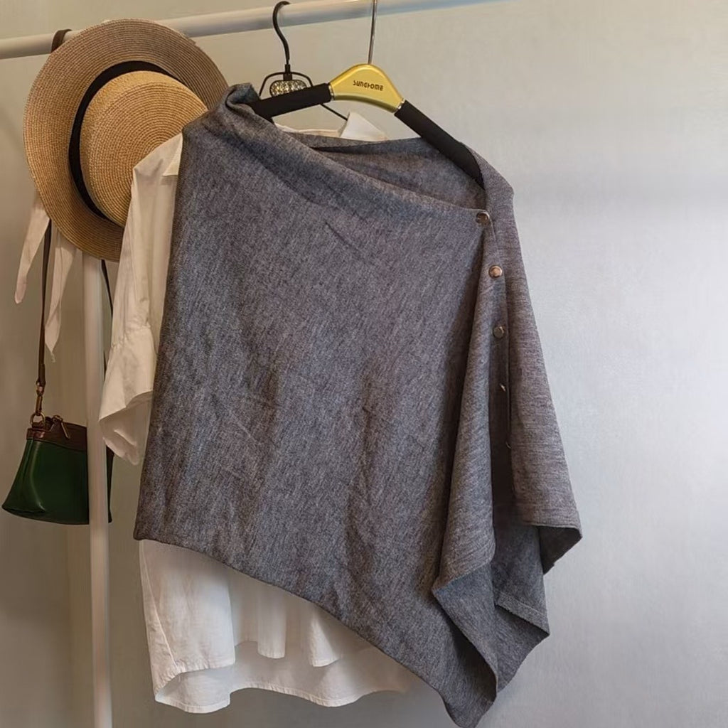 Schwarzer Wollschal mit Vintage‑Look – Bild 7 | LuxeStyle