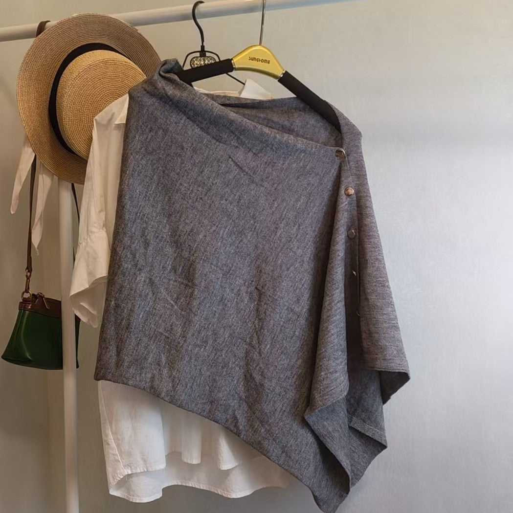 Schwarzer Wollschal mit Vintage‑Look – Bild 7 | LuxeStyle