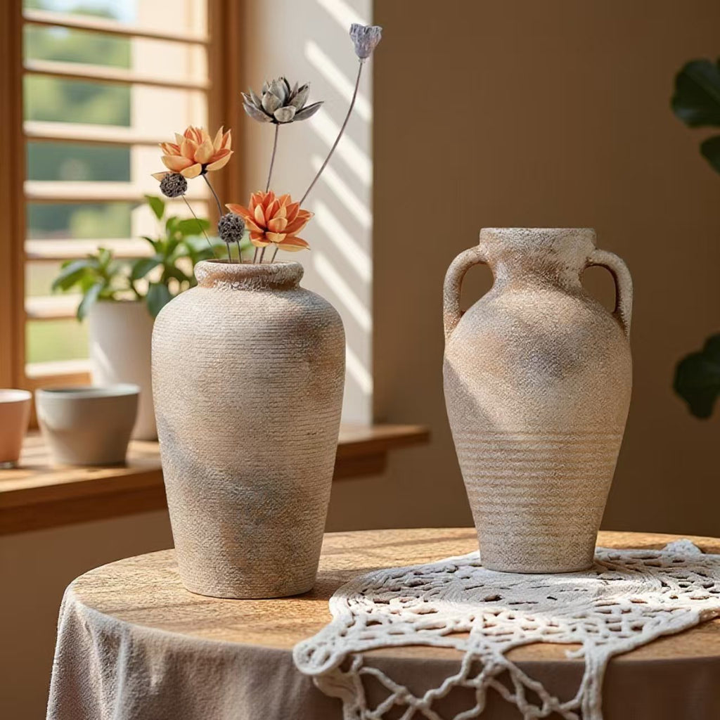 Vintage-French Keramikvase Blumenvase