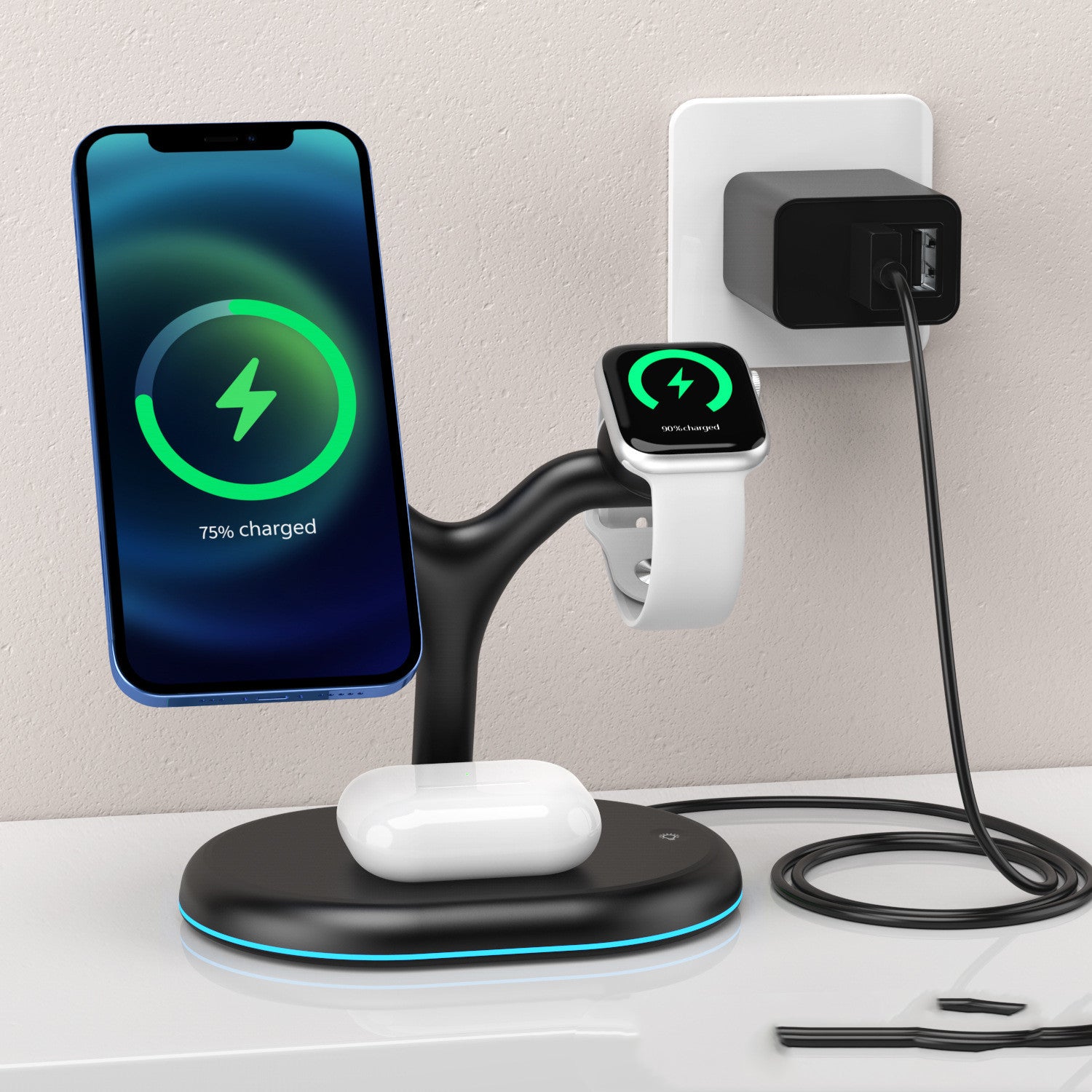 3-in-1 Magnetisches Wireless Ladegerät