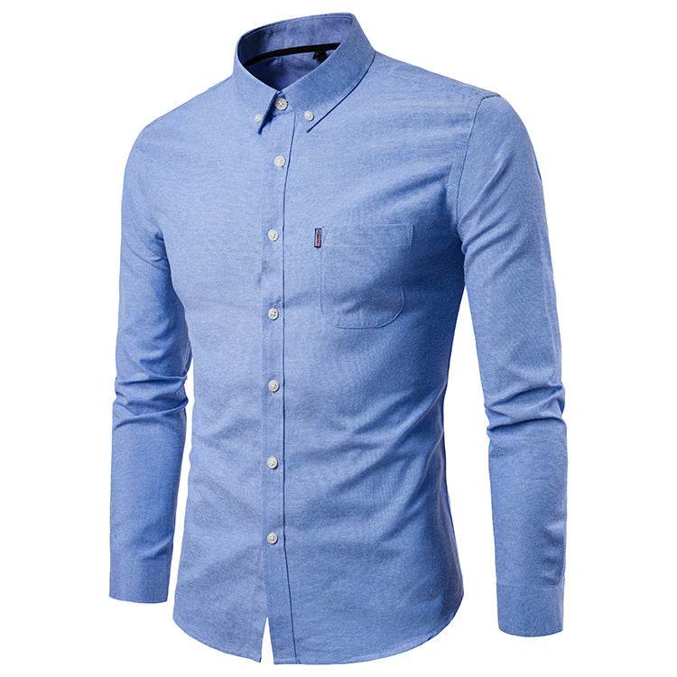 Slim-Fit Langarmhemd für Herren