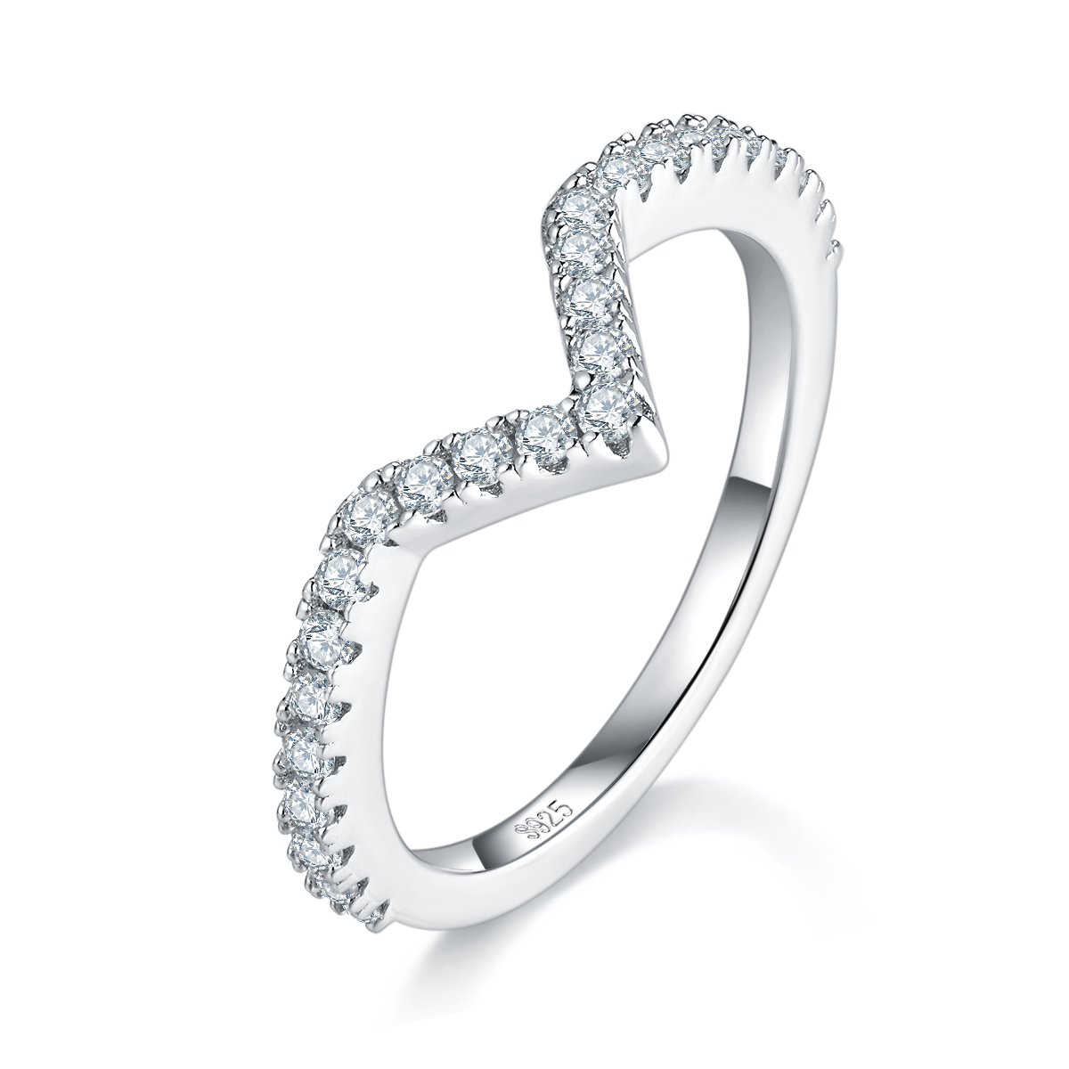 Prinzessschliff Moissanit Verlobungsring-Set