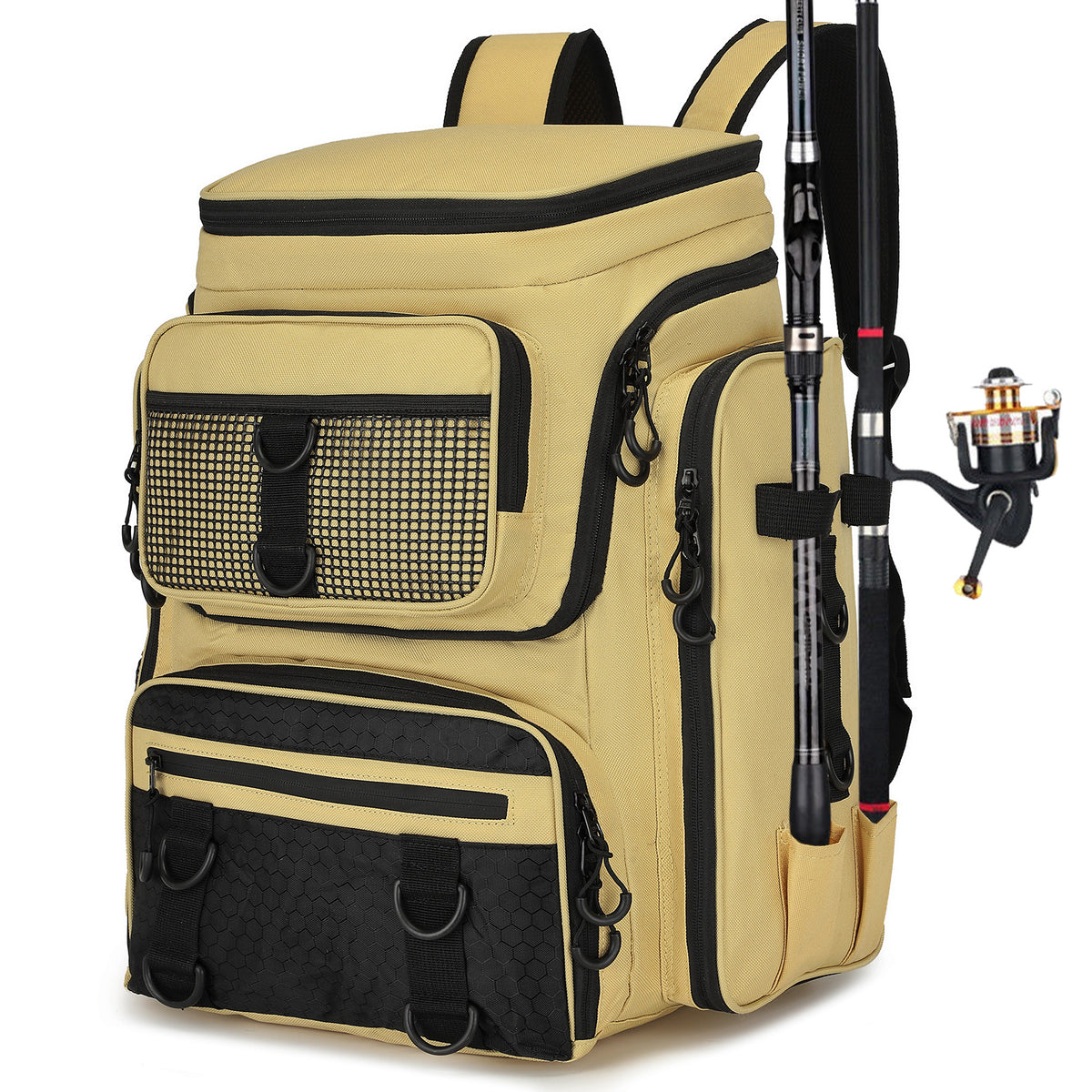 Multifunktionaler Outdoor Angelrucksack – Bild 2 | LuxeStyle