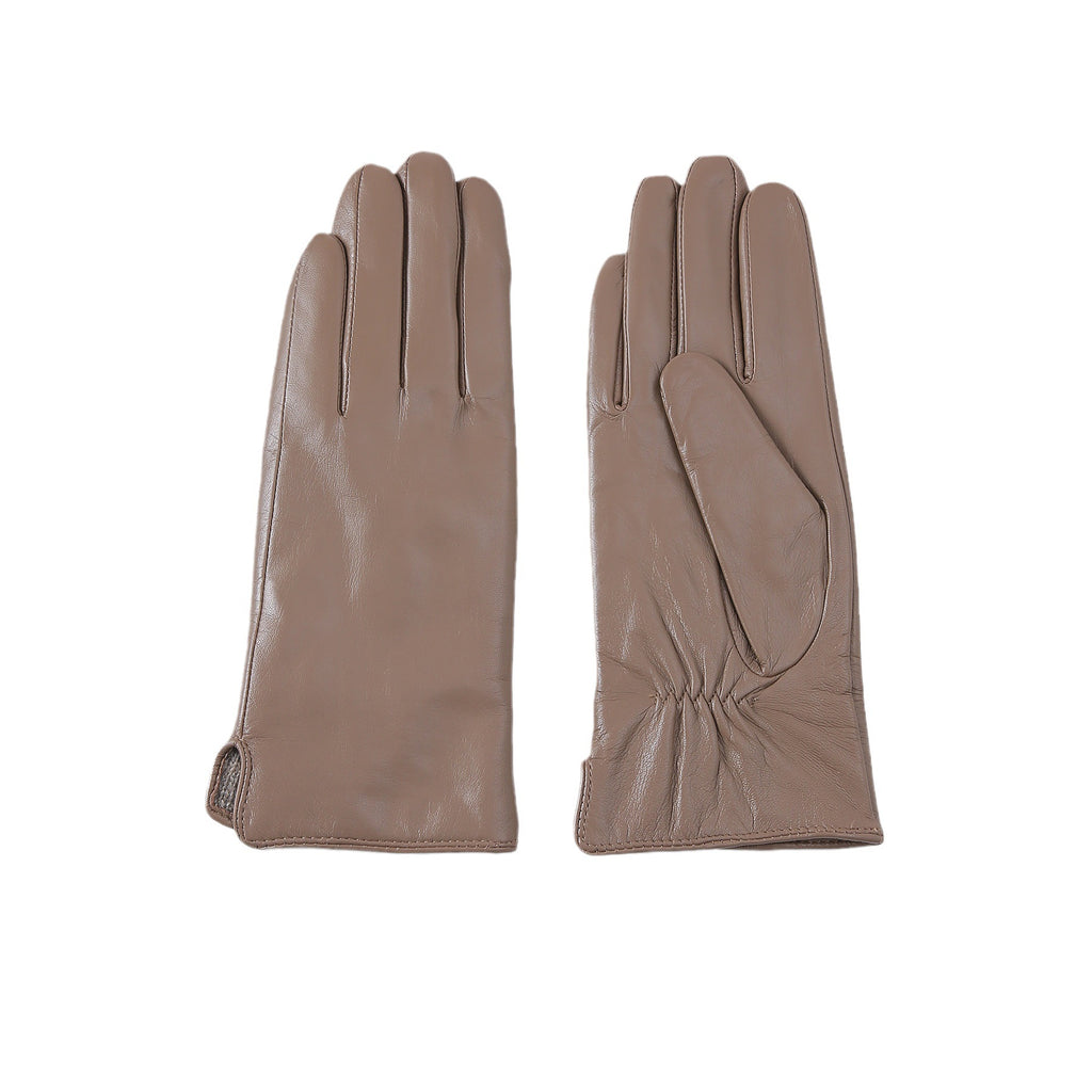 Warme Lederhandschuhe mit Fleecefutter