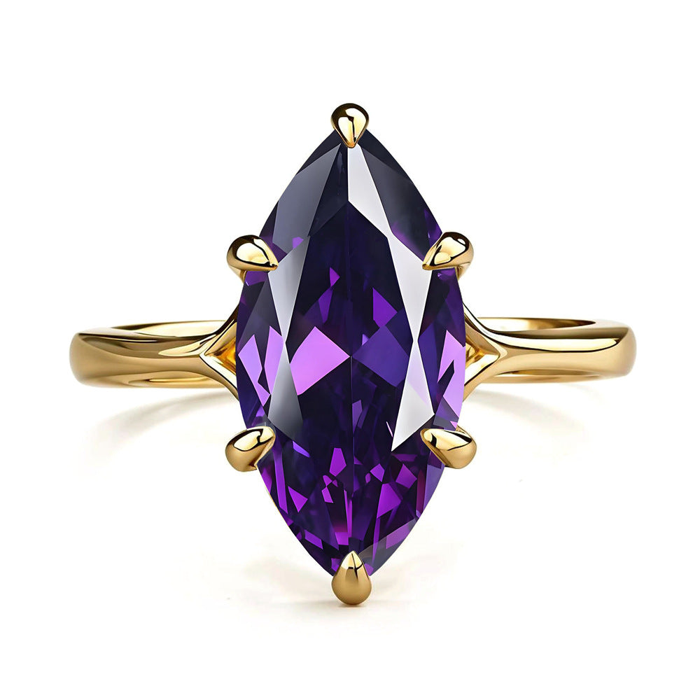 925 Silber Marquise Ring mit Strasssteinen – Bild 6 | LuxeStyle