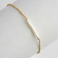 Vergoldetes 925er Silberarmband mit Perlen | LuxeStyle