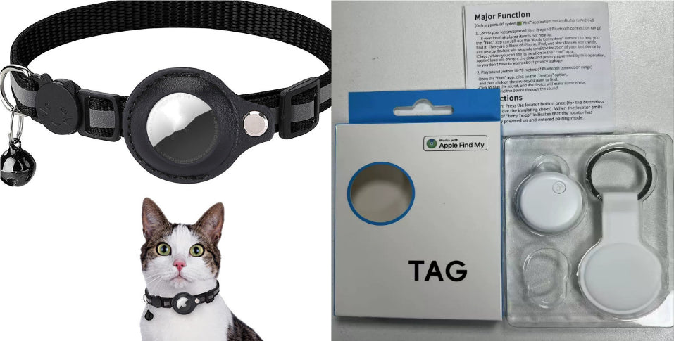 Reflektierender Wasserdichter Halter für AirTag Haustierhalsband