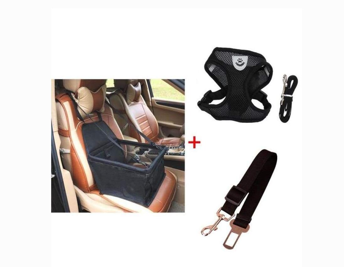 Hunde Autositz mit Geschirr & Leine – Bild 3 | LuxeStyle