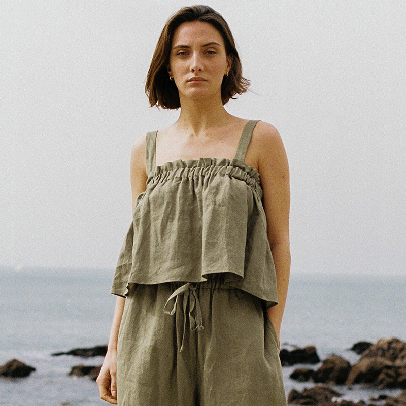 Damen Camisole aus Ramie-Baumwolle