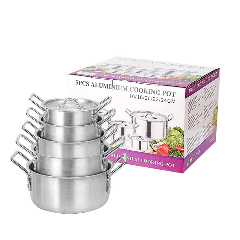 7-teiliges Aluminium-Kochgeschirr-Set · 7 Stück – Bild 2 | LuxeStyle