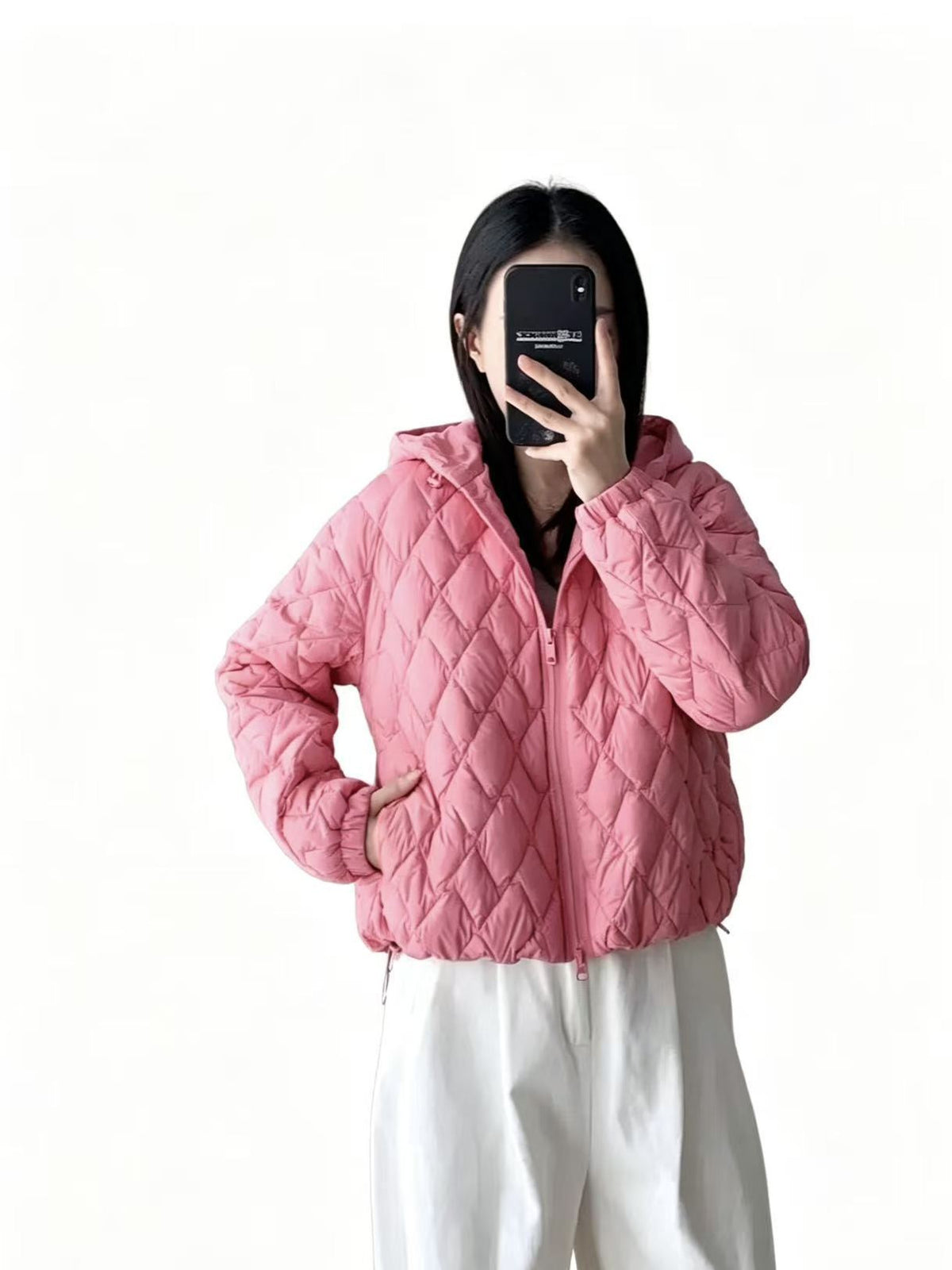 Leichter Baumwoll-Coat mit Kapuze – Bild 6 | LuxeStyle