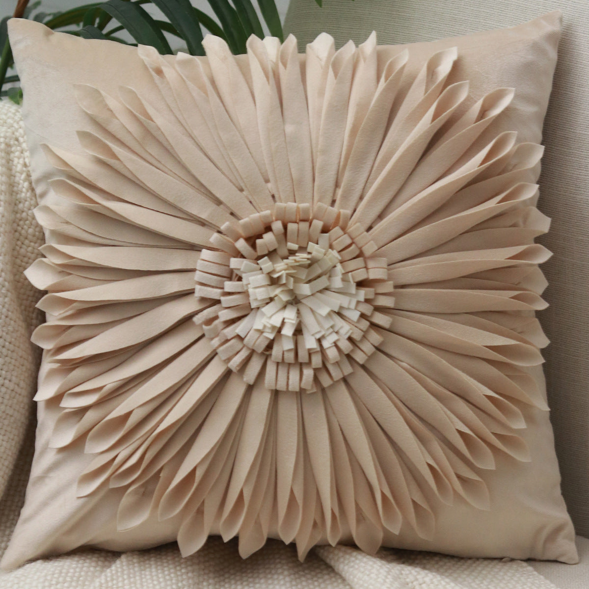 Kissenbezug Chrysantheme, einfarbig
