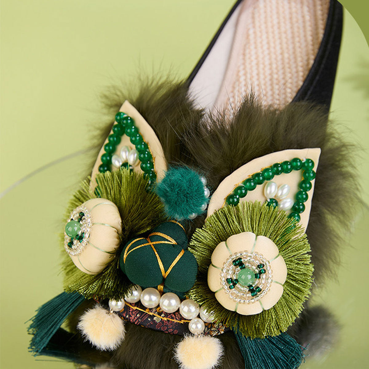Chinesische Tigerkopf-Slipper für Damen