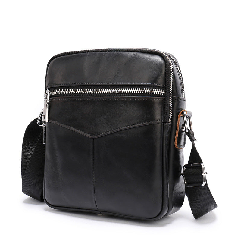 Echtes Leder Messenger-Tasche – Retro-Design | LuxeStyle