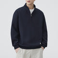 Herren Hoodie mit Stehkragen und Reissverschluss