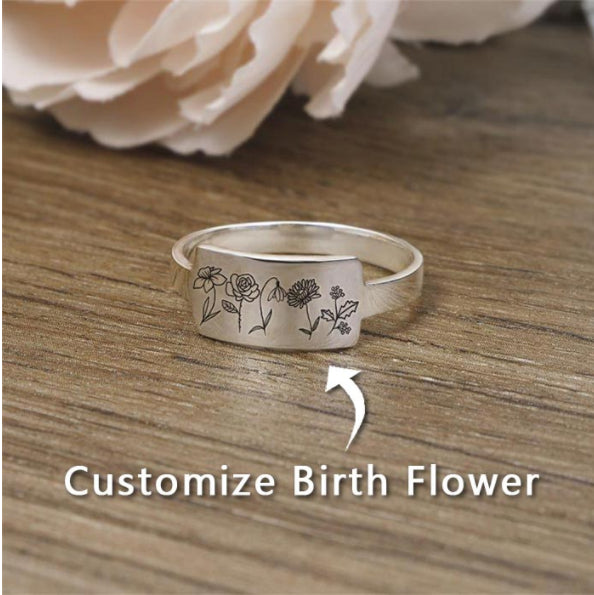 Blumenring aus Metall