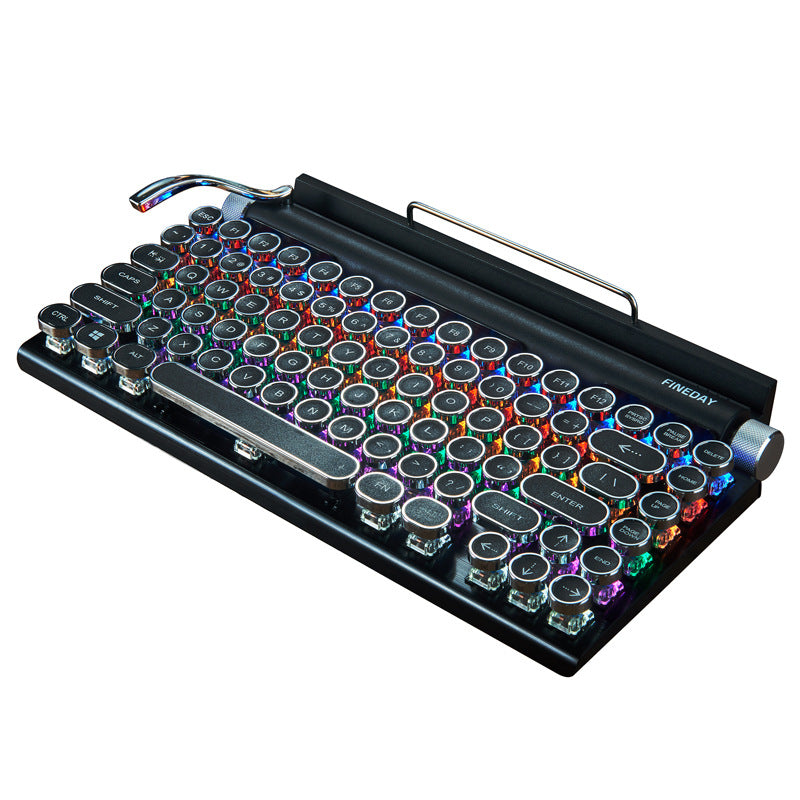 Mechanische Retro-Tastatur mit Bluetooth | LuxeStyle