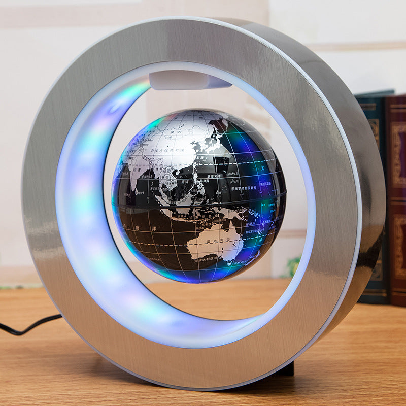Schwebende LED-Weltkarte mit Magnetlevitation
