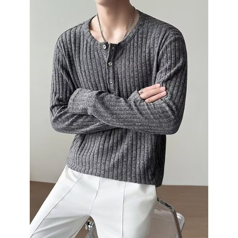 Langarm T-Shirt mit Streifen, lockerer Sitz – Bild 3 | LuxeStyle