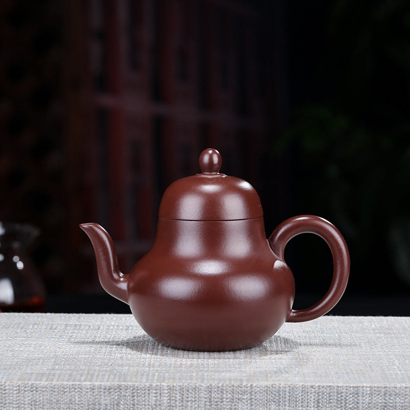 Yixing Teekanne aus Purpursand, handbemalt – Bild 2 | LuxeStyle