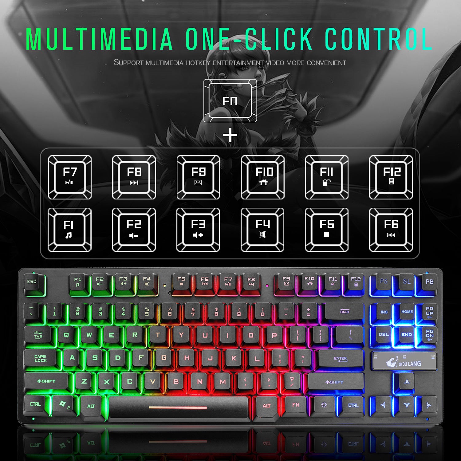 Mechanische Gaming-Tastatur für Notebooks