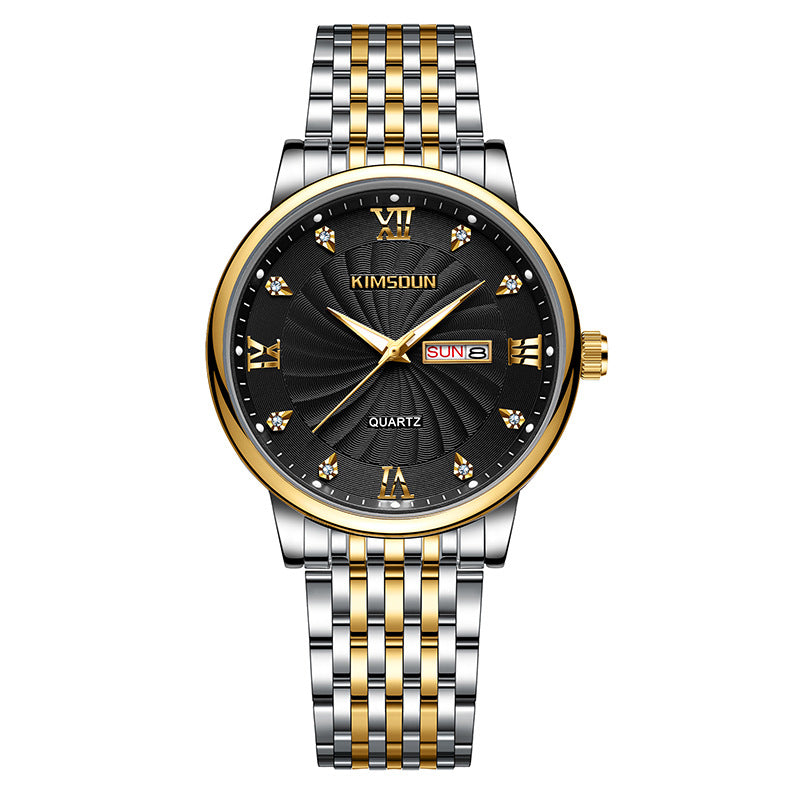 Herren-Armbanduhr mit Kalender und Datum