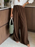 Corduroy Loose-Fit Hose mit elastischem Bund