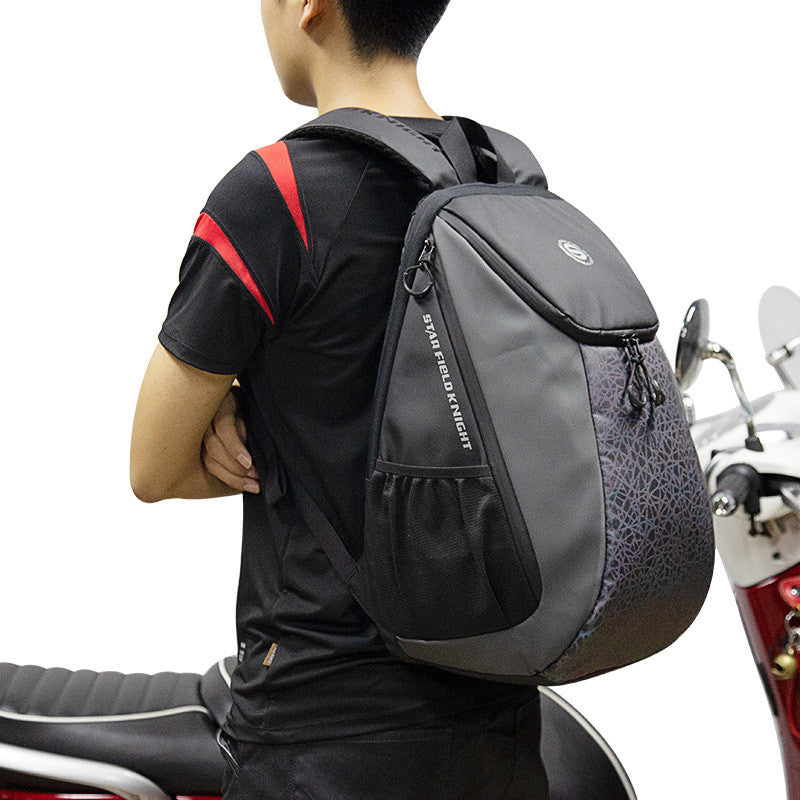 Schwarzer Outdoor-Rucksack für Motorräder – Bild 3 | LuxeStyle