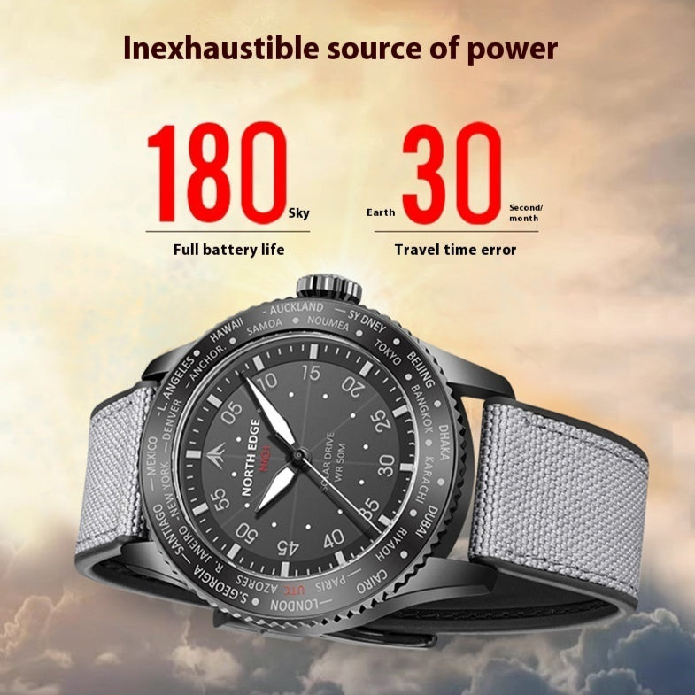 Solar Sportuhr mit Leuchtanzeige – Bild 5 | LuxeStyle
