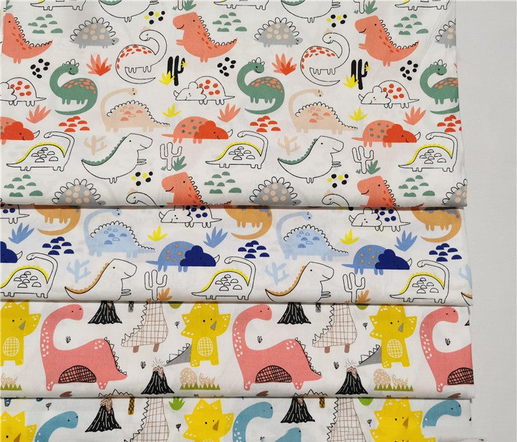 Dinosaurier Twill Baumwollstoff – Bild 2 | LuxeStyle