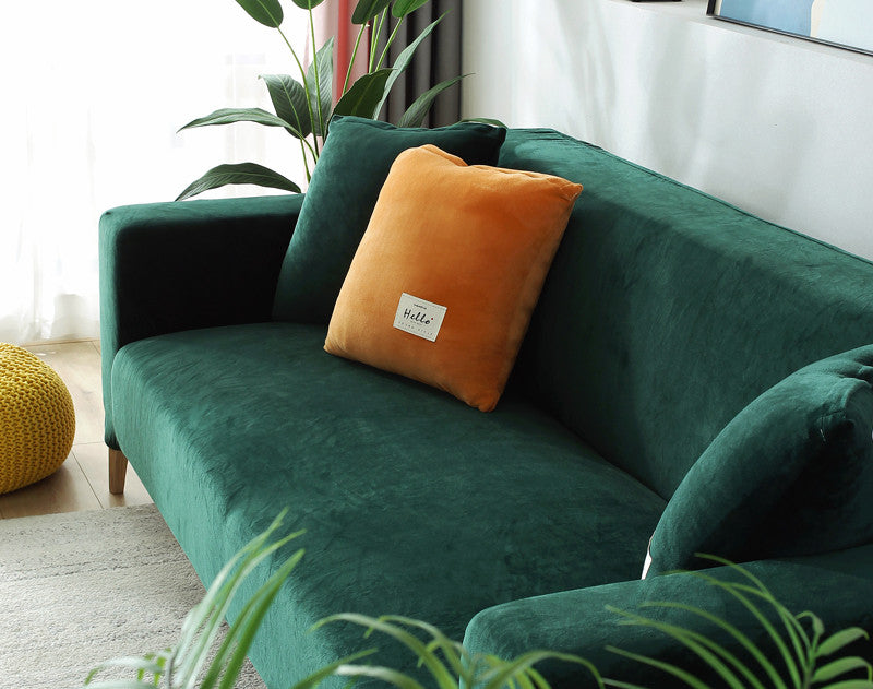 Winter Plüsch Sofaüberzug Stretch – Bild 1 | LuxeStyle