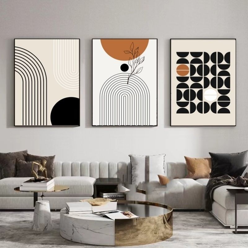 Abstrakte Wandbilder Morandi – 3er-Set – Bild 10 | LuxeStyle