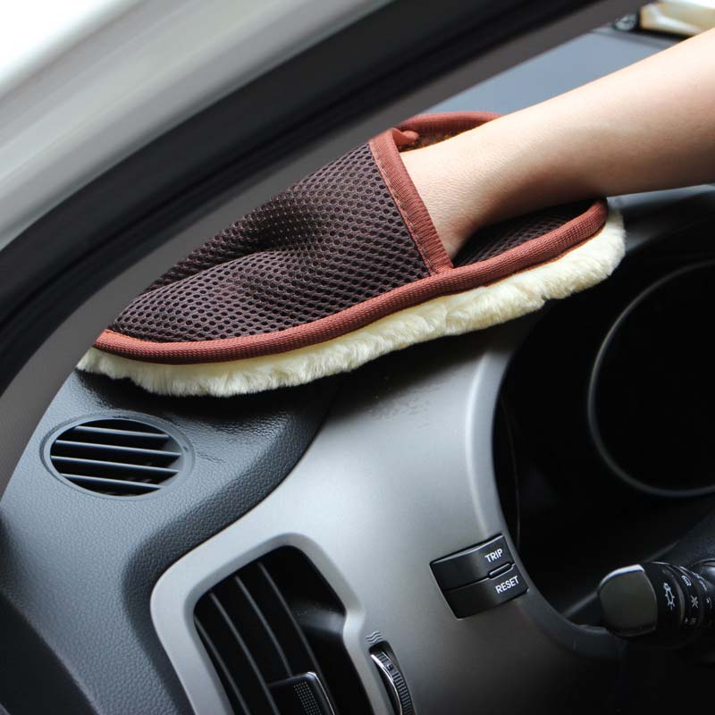 Auto Waschhandschuh aus Kunstwolle