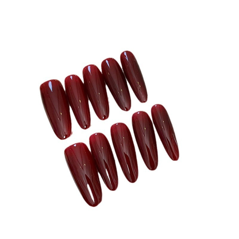 Weinrote Press-on-Nägel – Bild 8 | LuxeStyle