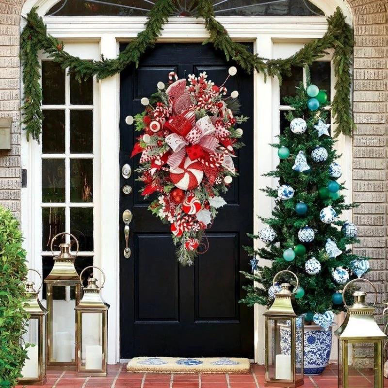 Weihnachtskranz Zuckerstangen-Baum Girlande – Bild 13 | LuxeStyle