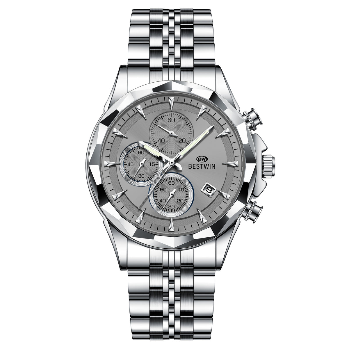 Personalisierte leuchtende Sechs-Hand-Uhr für Herren – Bild 14 | LuxeStyle
