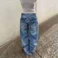 Retro Cropped Jeans für Damen
