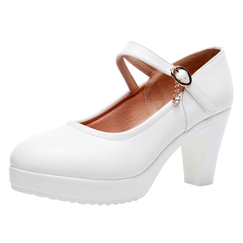 Plateau High Heels mit Riemchenschnalle – Bild 3 | LuxeStyle