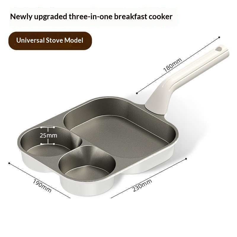 3-in-1 Antihaft-Frühstückspfanne