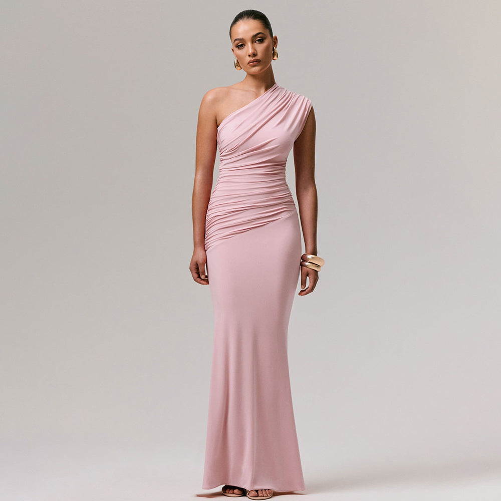 One-Shoulder Abendkleid Lang | LuxeStyle