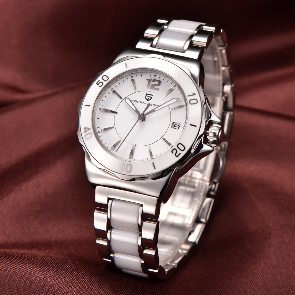 Keramik Armbanduhr mit Kalender | LuxeStyle