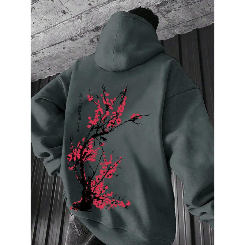 Locker geschnittener Hoodie für Herren mit Print