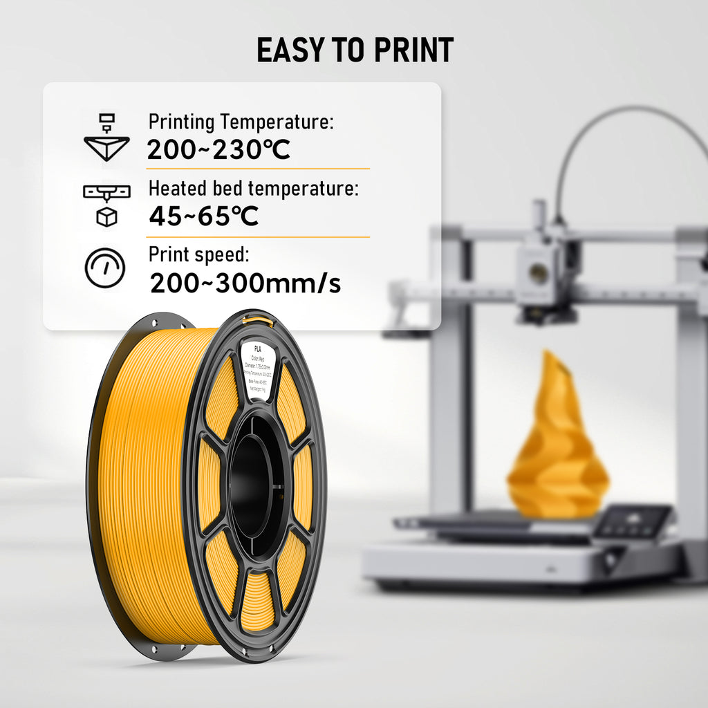 Seiden-PLA Filament 1.75mm, 1.1kg, Glanz-Finish
