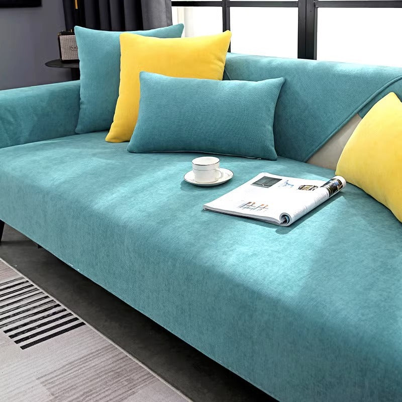 Chenille-Sofakissen – Bild 1 | LuxeStyle